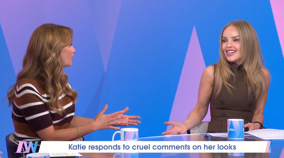 Samia Longchambon, Katie Piper, Loose Women maria connor, katie piper, coronation street