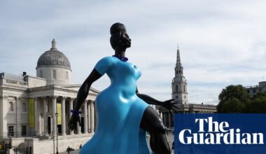 A rollicking statue, Beryl’s buddies and a swimming pool in a roundabout – the week in art | Art and design