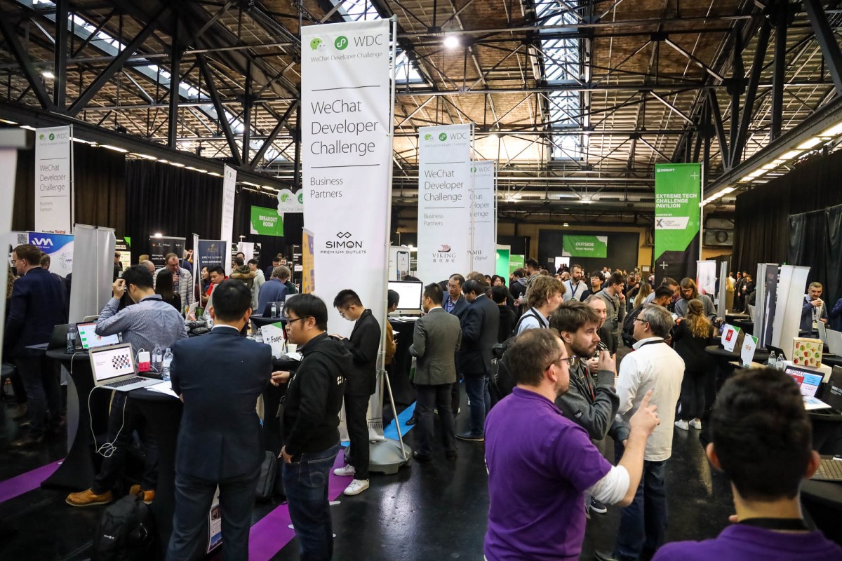 TechCrunch Disrupt Berlin 2019 busy Expo Hall