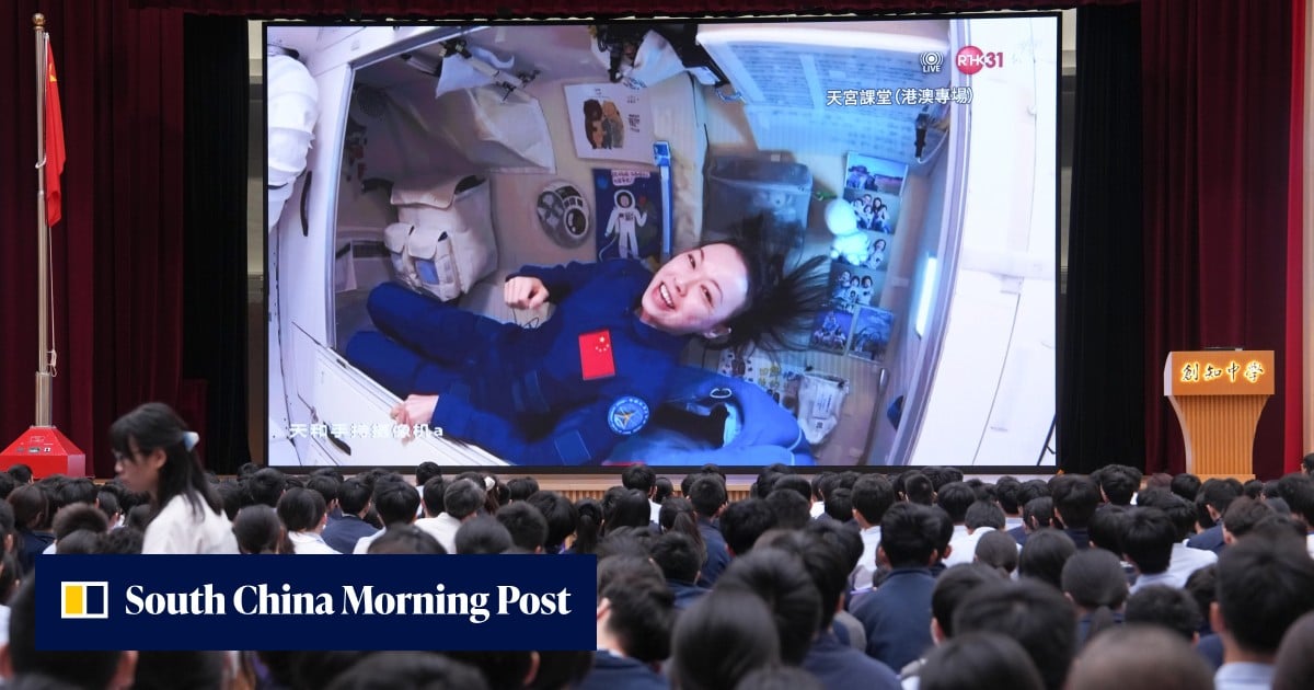 ‘Keep pushing, never fear hardships,’ Hong Kong’s first astronaut tells students