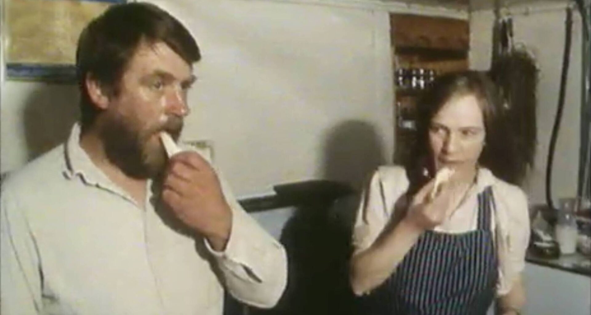Cheese-makers supreme Norman and Veronica Steele in an RTÉ documentary in 1985