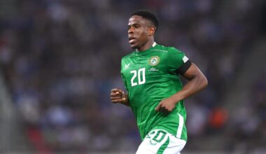 Chiedozie Ogbene of the Republic of Ireland. Pic: Stephen McCarthy/Sportsfile