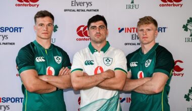 KIT'S A HIT: Canterbury has unveiled Ireland’s new 2026/27 Kit in Dublin. Pic: Brendan Moran/Sportsfile