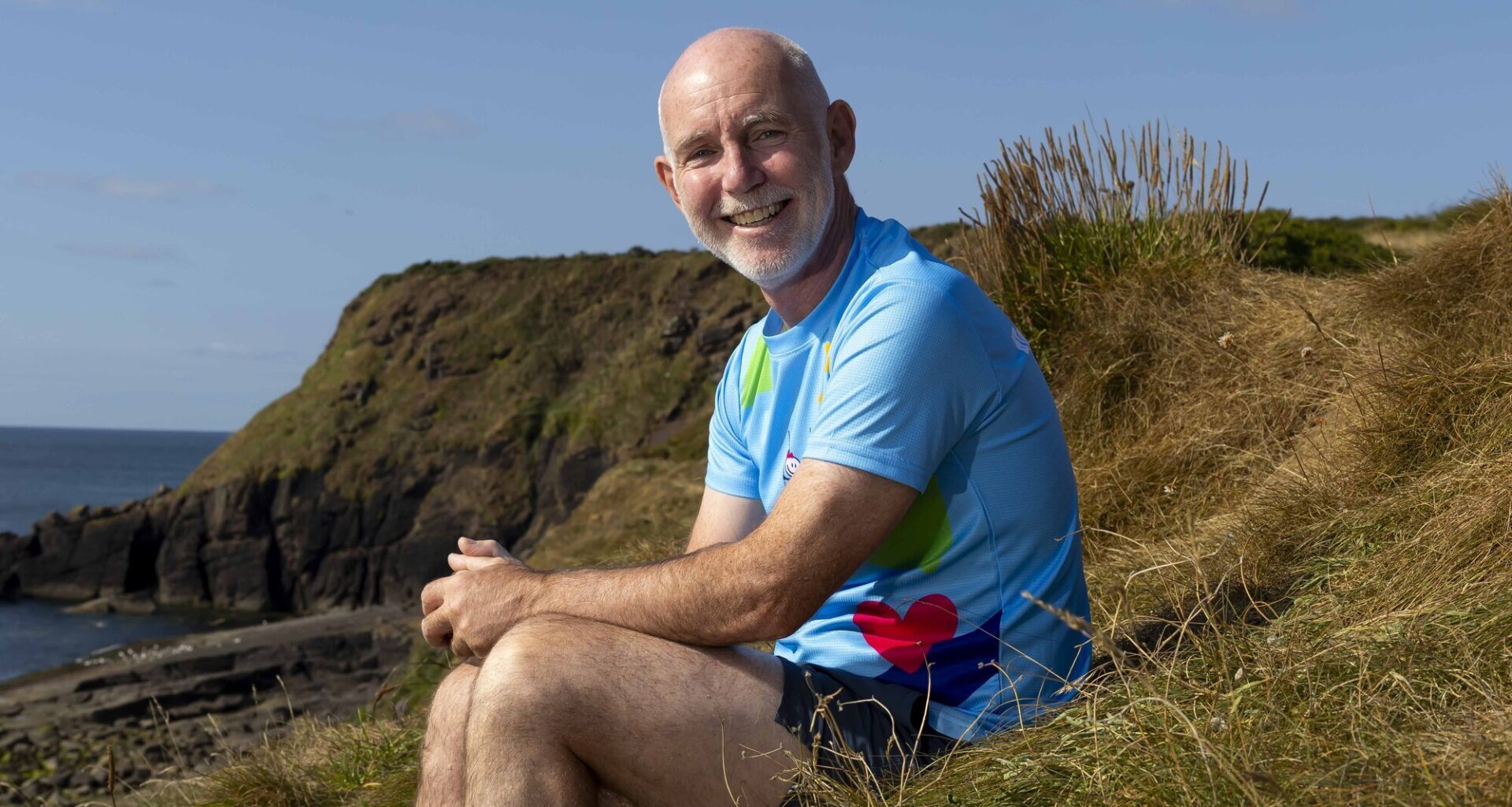 Ray D’Arcy at the cliff walk in Dunmore East, Co Waterford. Pictures: Mary Browne