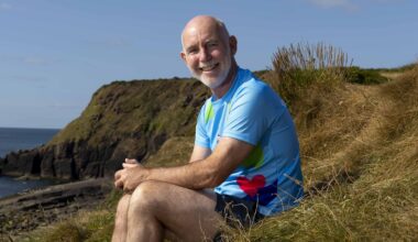 Ray D’Arcy at the cliff walk in Dunmore East, Co Waterford. Pictures: Mary Browne