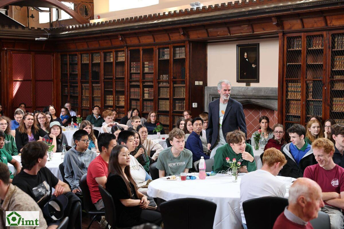 UCD lecturer in mathematics and IMT chairman Neil Dobbs at the IMT Awards ceremony in UCC. He believes the current Leaving Cert maths curriculum offers little for the top 5% students. Picture: Chloe Lehane
