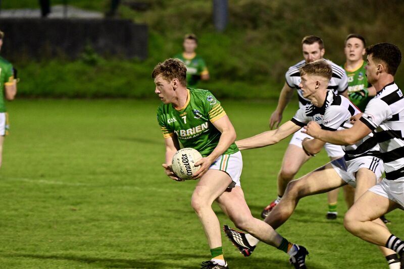  Diarmuid O’Callaghan, Kilmacabea, in action against St Nicks. Picture: Larry Cummins