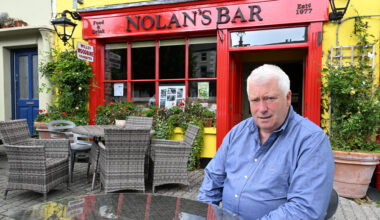 Denis Nolan of Nolan's Bar in Rosscarbery, Co Cork. Mr Nolan, 67, is at retirement age but still continues to work the long hours associated with the job. Picture: Larry Cummins