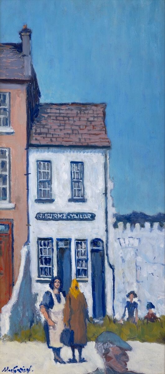 'The Tailor's House, Clifden, Connemara' by Maurice MacGonigal at James Adam.
