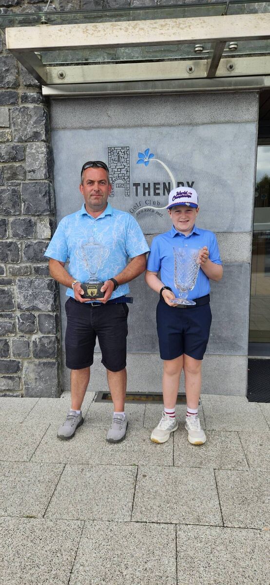Cillian Hirst and his coach Sean Whelan.