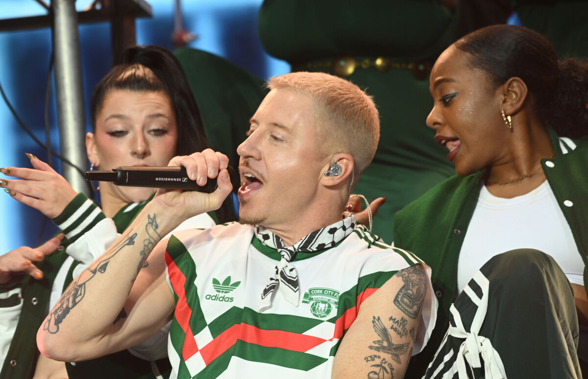 Three opening acts and Ed Sheeran’s own backing band have pulled out of his world tour after rapper Macklemore (pictured) was removed from remaining dates over comments he made about Gaza.Picture: Larry Cummins 