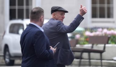 Independent TD Michael Healy-Rae gives a thumbs-up to the crowds gathered outside Leinster House in Dublin. File picture: Niall Carson/PA Wire