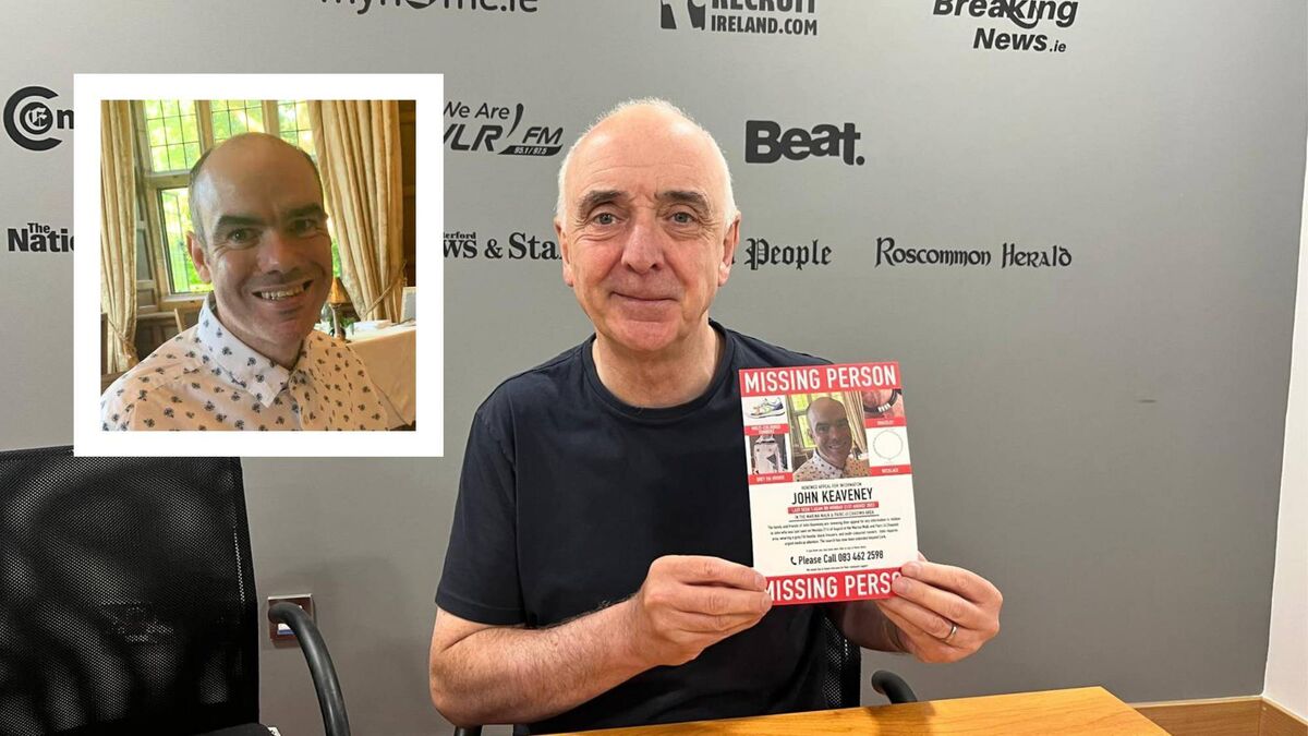 Cathal Keaveney, uncle of missing man, John Keaveney who disappeared in 2023.
