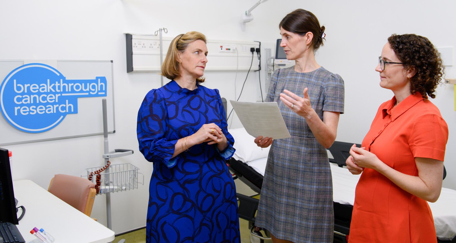 Breakthrough Cancer Research CEO Orla Dolan, UCC professor Roisin Connolly, and Dr Emer Lynch, Breakthrough Clinical Cancer Research Fellow at UCC, at the launch of the Melody trial at CUH. Picture: Daragh Mc Sweeney/Provision