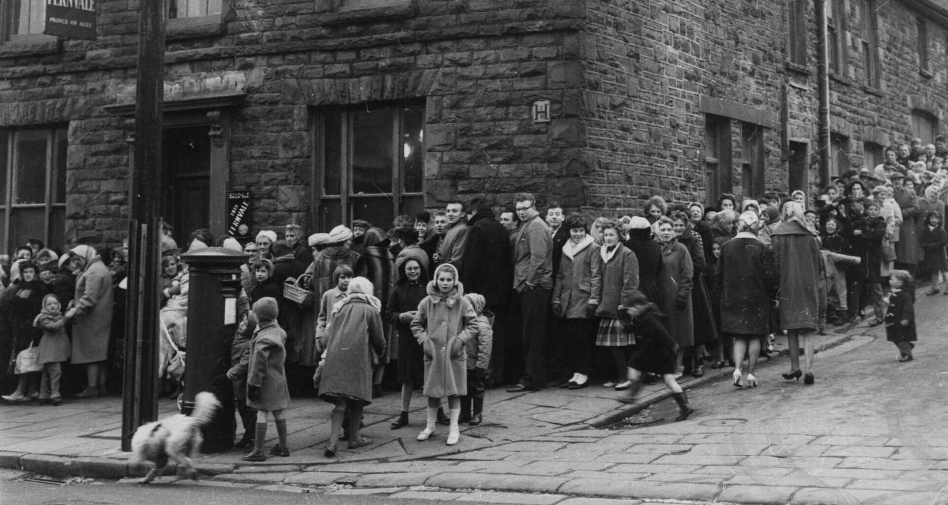 Residents of Rhondda Valley in Wales queuing for their smallpox vaccinations, after the World Health Organisation declared the valley to be an infected area in 1962. Picture: Getty Images