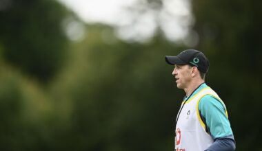 Head coach Scott Bemand during an Ireland Women rugby training. Pic: Shauna Clinton/Sportsfile