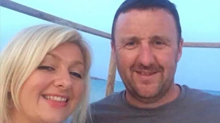 Cara Kenny with her husband Ray. File picture