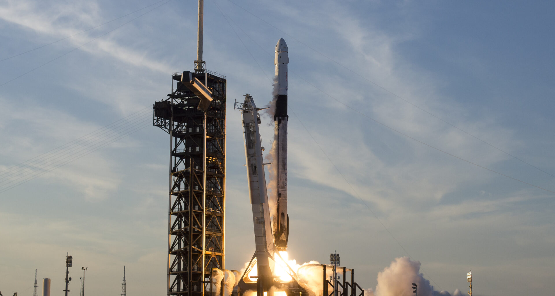 A SpaceX Falcon 9 rocket carrying the company's Dragon spacecraft is launched on NASA’s SpaceX Crew-10 mission to the International Space Station with NASA astronauts Anne McClain and Nichole Ayers, JAXA (Japan Aerospace Exploration Agency) astronaut Takuya Onishi, and Roscosmos cosmonaut Kirill Peskov onboard, Friday, March 14, 2025, from NASA's Kennedy Space Center in Florida. NASA’s SpaceX Crew-10 mission is the tenth crew rotation mission of the SpaceX Dragon spacecraft and Falcon 9 rocket to the International Space Station as part of the agency’s Commercial Crew Program. McClain, Ayers, Onishi, and Peskov launched at 7:03 p.m. EDT from Launch Complex 39A at the NASA's Kennedy Space Center to begin a six month mission aboard the orbital outpost.