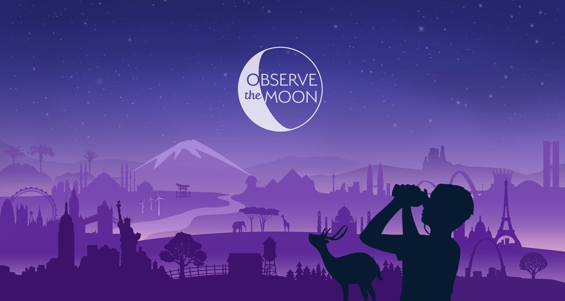 Graphic advertising International Observe the Moon Night.