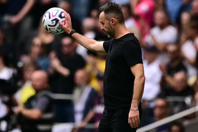 Tottenham Hotspur's Italian head coach Roberto De Zerbi. Photograph: Ben Stansall/AFP via Getty Images