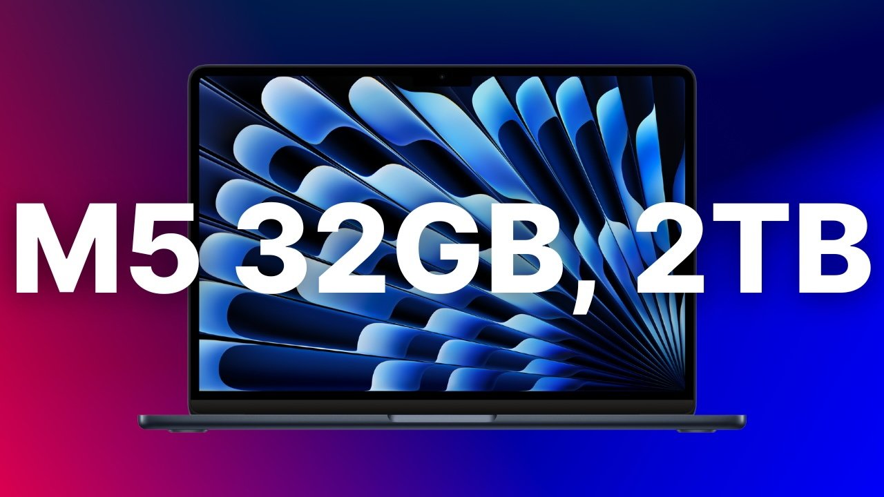 Save $200 on M5 MacBook Air 32GB 2TB at B&H Flash Sale