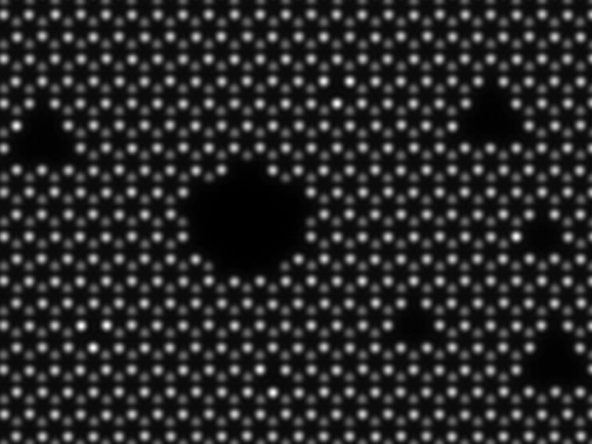 Tailor-made nanopores: Vienna team shapes "white graphene" at the atomic scale