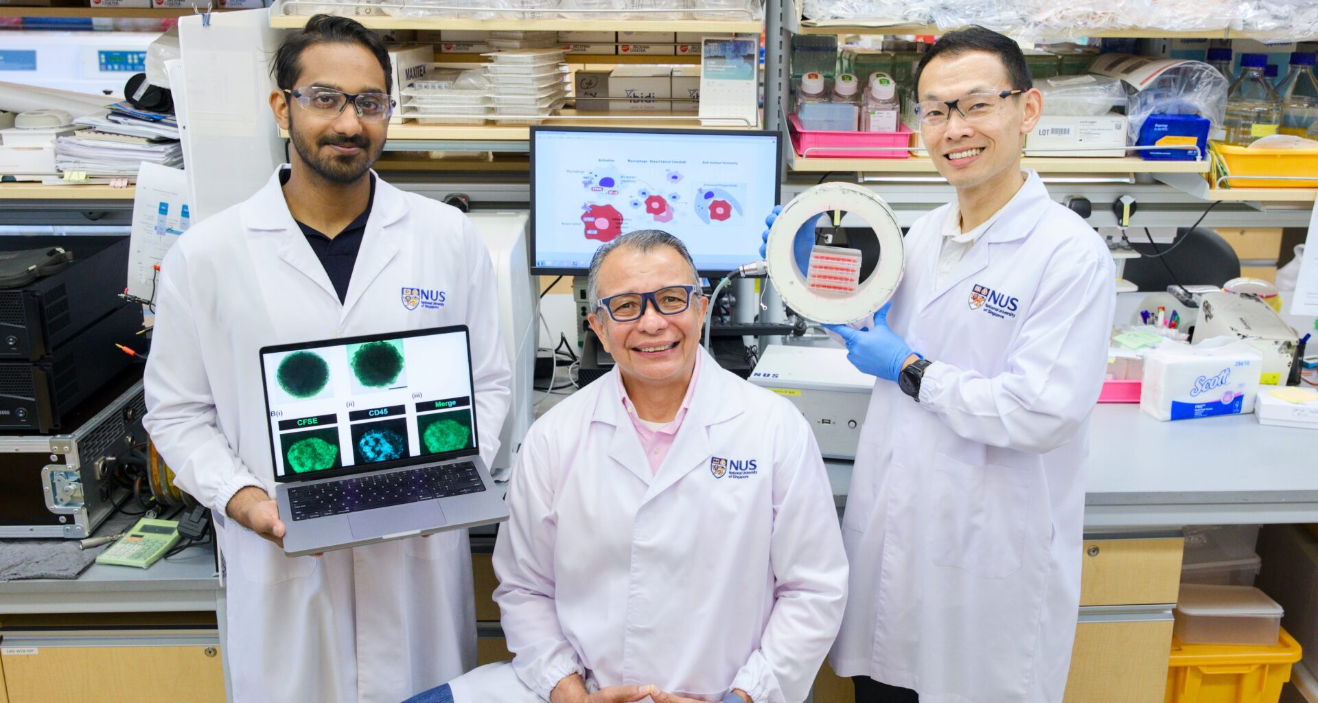 NUS scientists harness magnetic pulses to reprogram immune cells to fight breast cancer