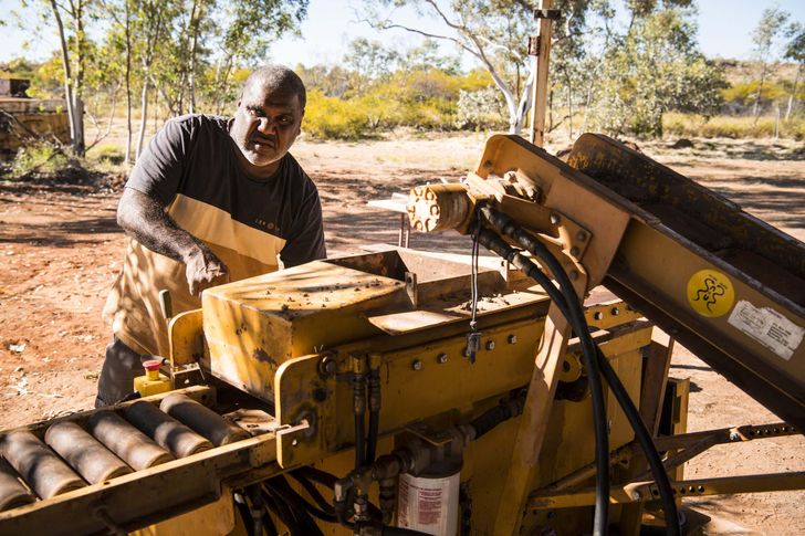 The design process involved the re-engineering of a mud brick machine to enhance local skills capacity.
