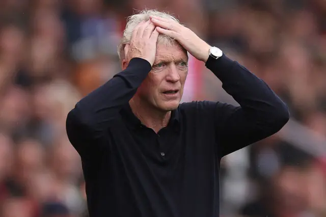 Everton manager David Moyes during the Premier League draw at Bournemouth