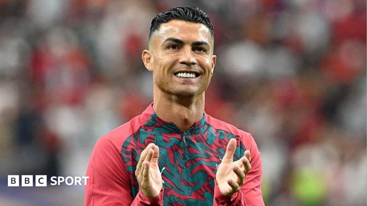 Portugal's Cristiano Ronaldo applauds