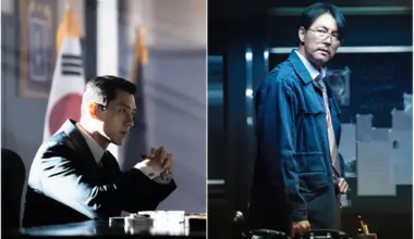 Hyun Bin (left) and .Jung Woo-sung in Made In Korea 2.