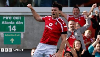 Wrexham 2-1 Southampton: Red Dragons sink Saints to earn first home win of season