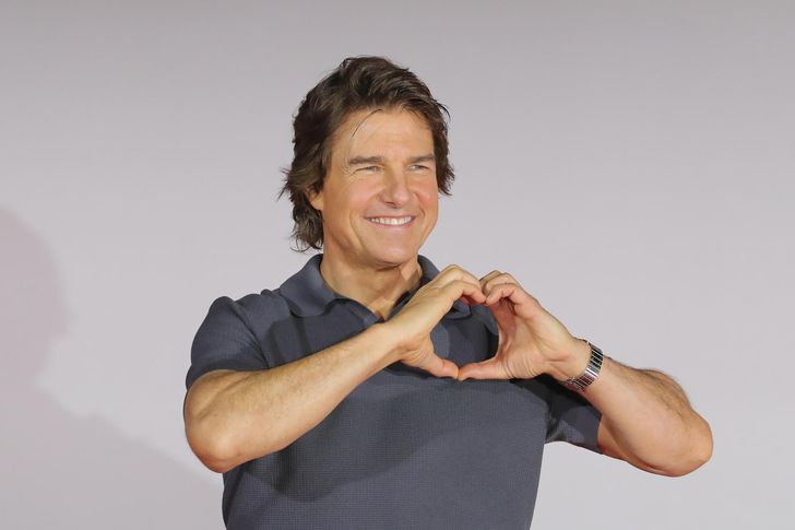 Tom Cruise poses at a press conference for the film 'Mission: Impossible – Dead Reckoning Part One' in Seoul, June 29, 2023. Newsis
