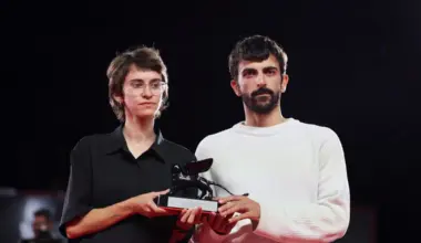 Israeli journalists Yuval Abraham (right) and Rachel Szor had received the Special Jury Award for “Naza” at the Venice Film Festival.