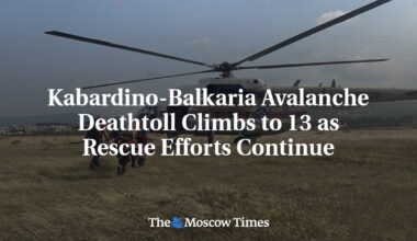 Kabardino-Balkaria Avalanche Deathtoll Climbs to 13 as Rescue Efforts Continue