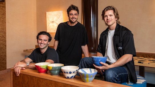 Left to right: Fishbowl (now Thisbowl) founders Nathan Dalah, Nic Pestalozzi, and Casper Ettelson.