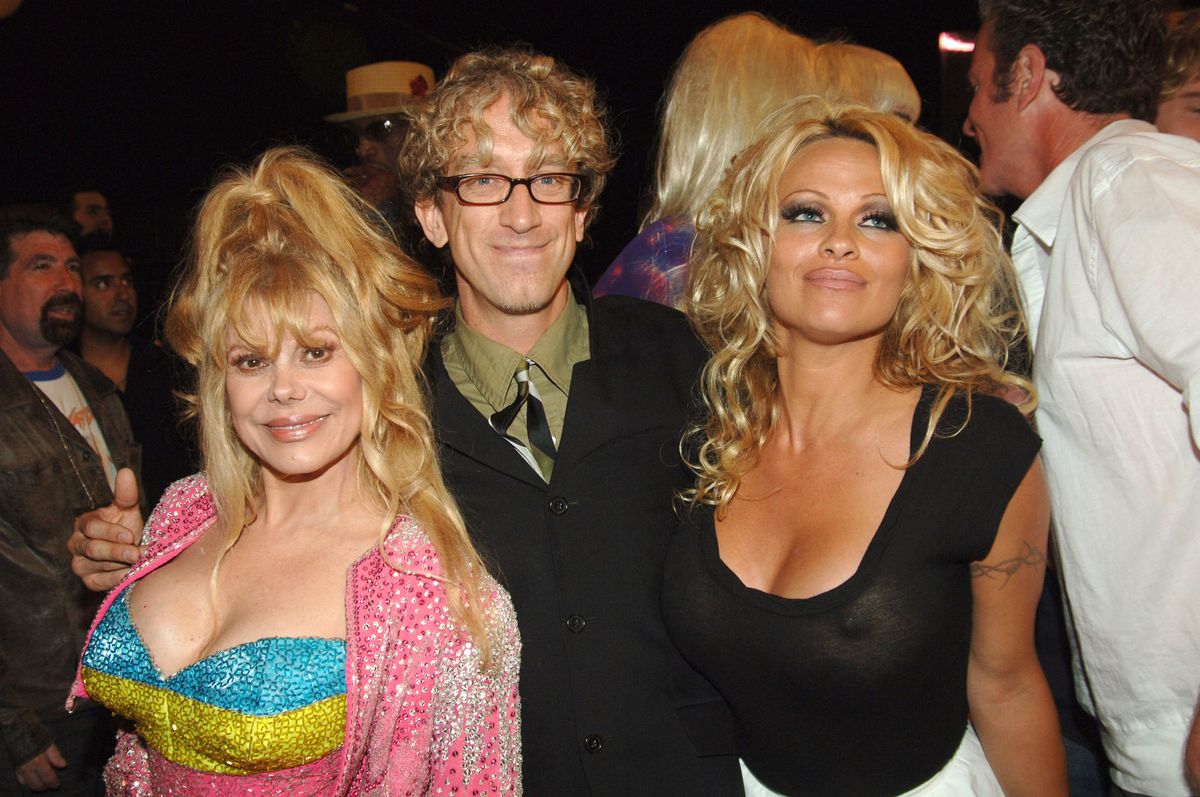 Charo, Andy Dick and Pamela Anderson 