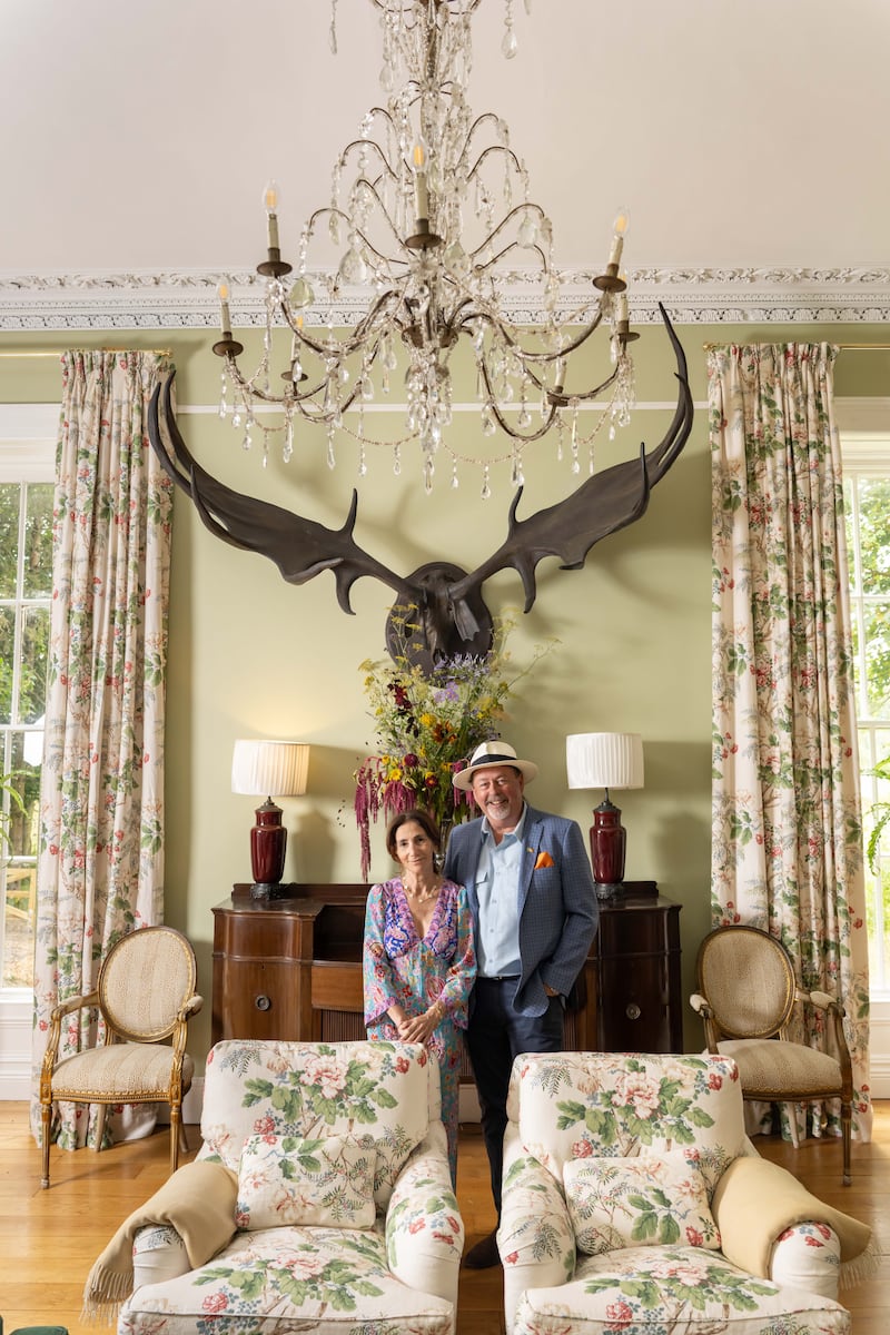 Desmond and Cristina Keogh in Oakley Park House. Photograph: Barry Cronin