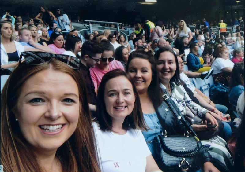 Westlife fans: The friends from Bray at a previous concert