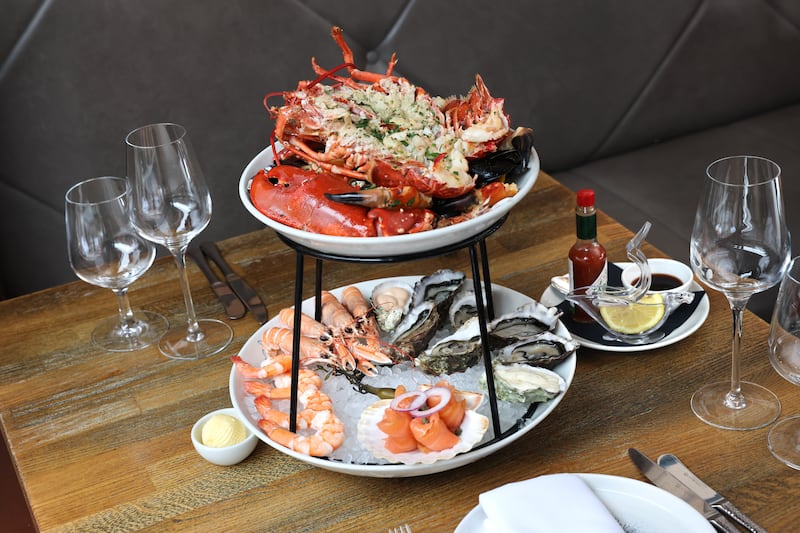 Seafood tower at Sole. Photograph: Dara Mac Dónaill/The Irish Times