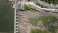 A dam in Puerto Rico with low water levels