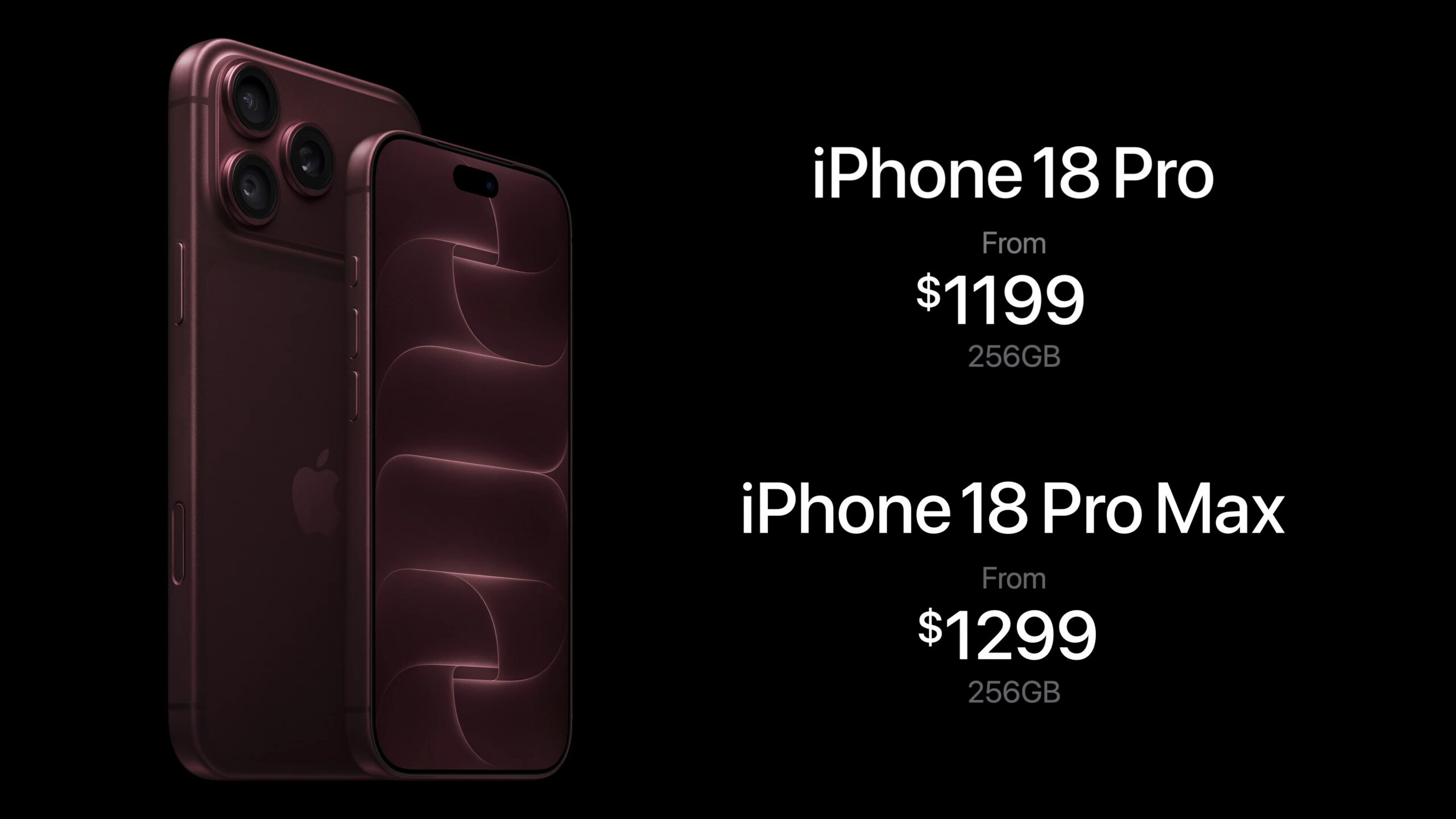 Apple iPhone 18 Pro and iPhone 18 Pro Max Pricing Apple iPhone 18 Pro and iPhone 18 Pro Max Pricing
