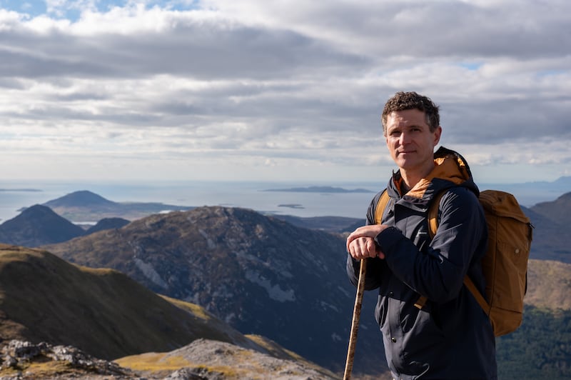 Presenter Eoin Warner in the documentary series Wild Conamara. Photograph: John Murray/RTÉ
