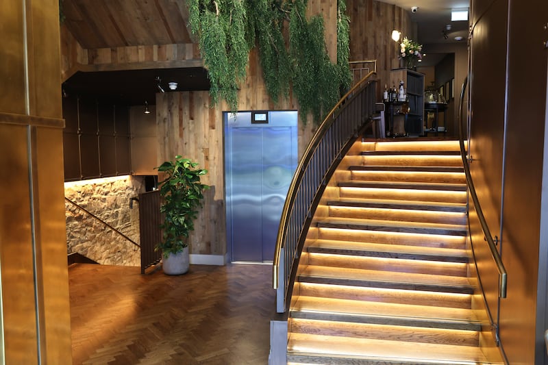 Sole's sweeping staircase. Photograph: Dara Mac Dónaill/The Irish Times