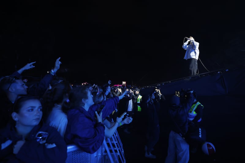 Electric Picnic 2026: Grian Chatten of Fontaines DC on the Main Stage on Sunday. Photograph: Nick Bradshaw