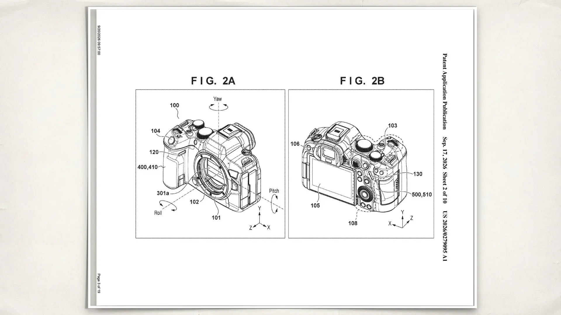 Canon's new patent: ELECTRONIC APPARATUS