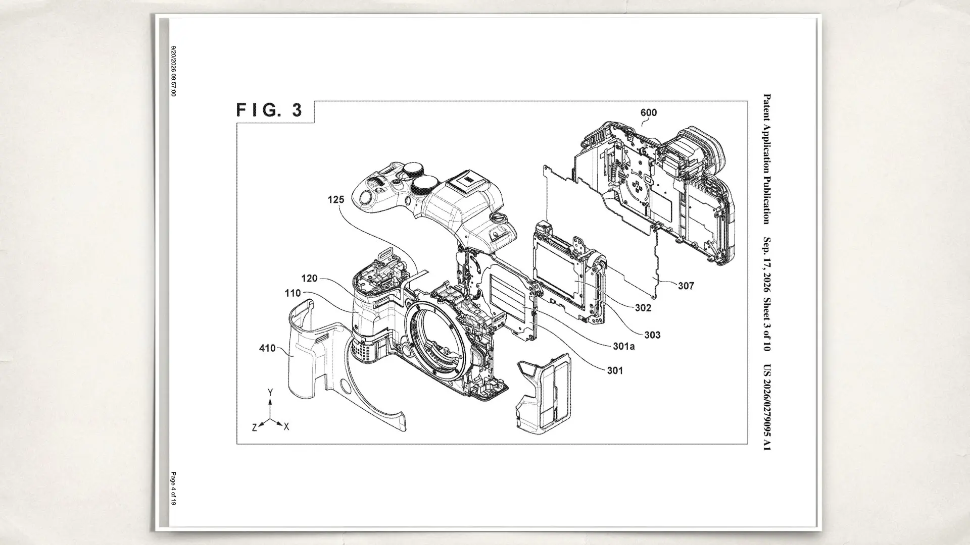 Canon's new patent: ELECTRONIC APPARATUS