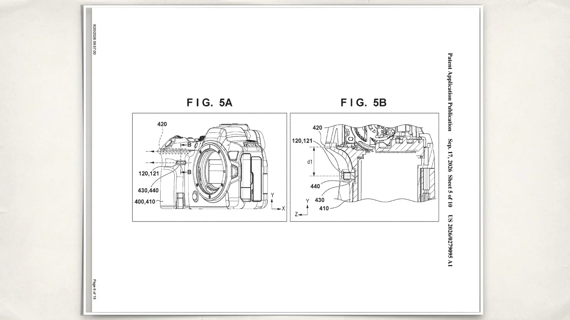 Canon's new patent: ELECTRONIC APPARATUS