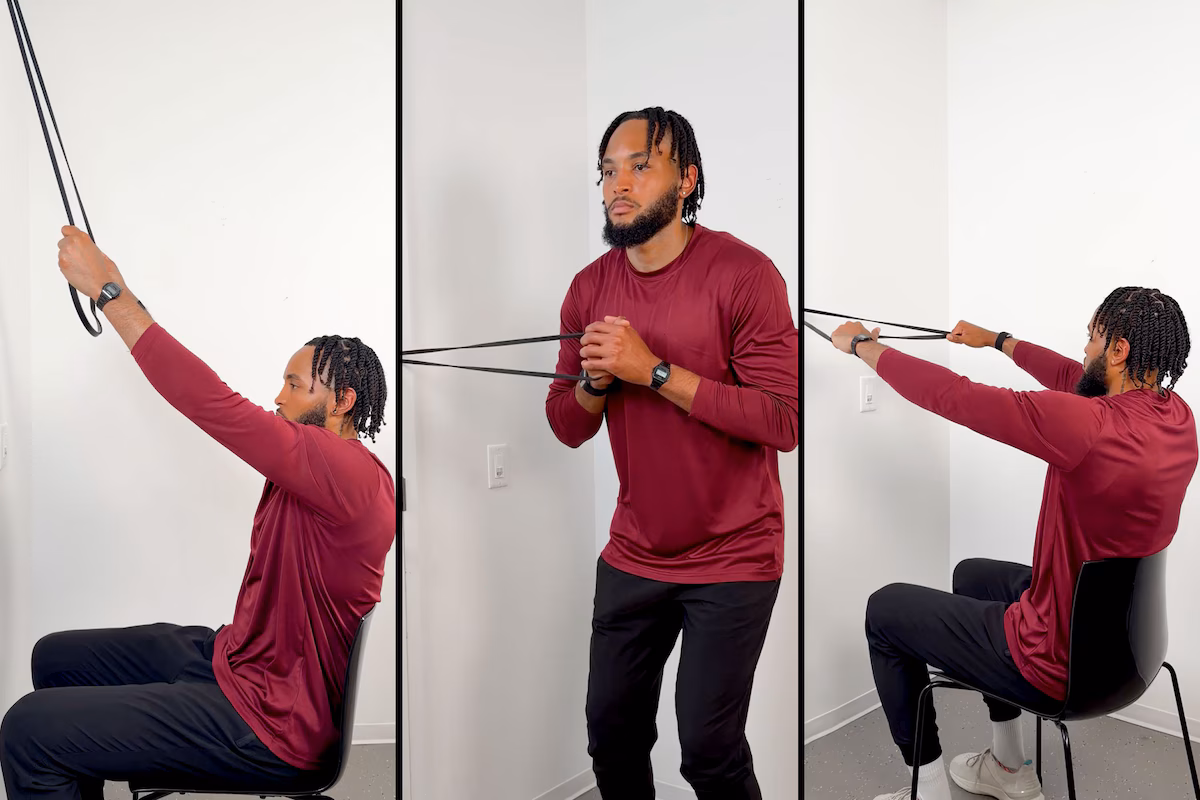 6 resistance band exercises for an easy workout you can do anywhere