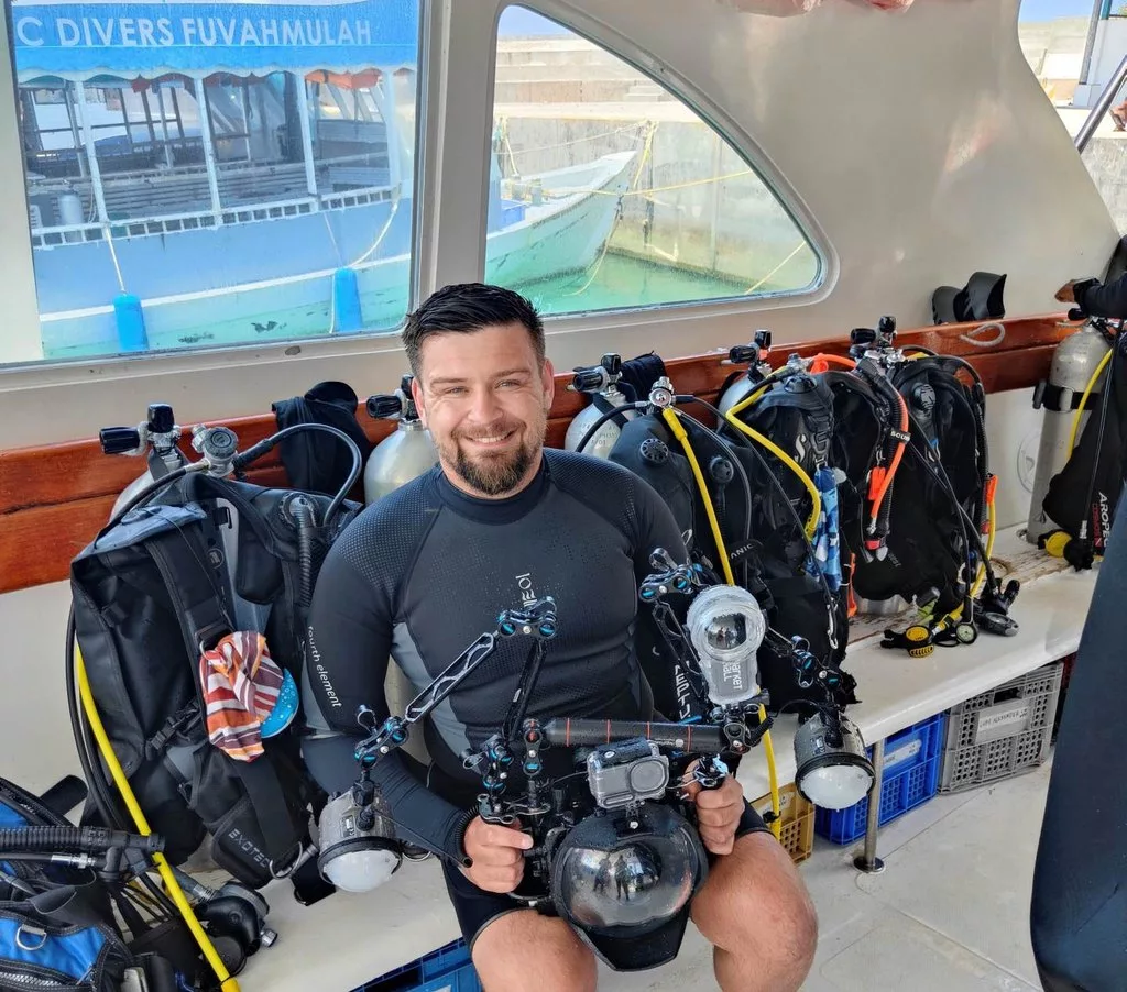 Donovan Lewis after a dive in the Maldives (Donovan Lewis)